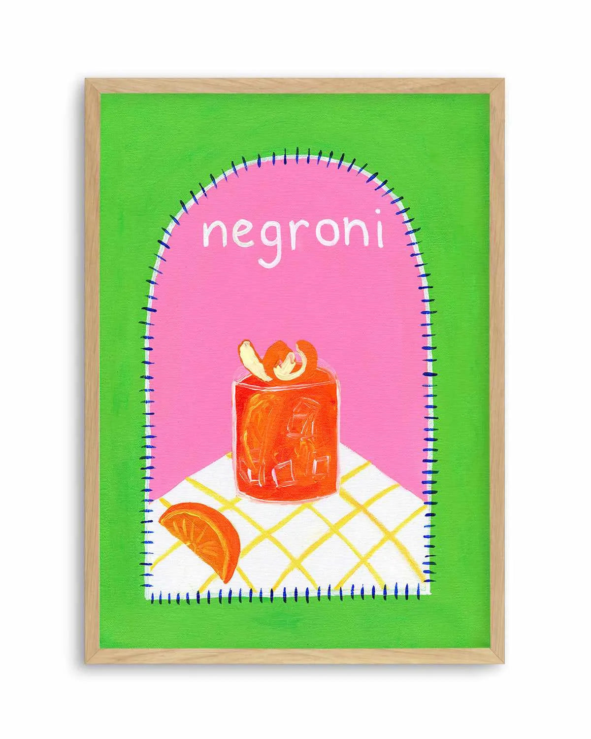 Negroni by Britney Turner Art Print from Olive et Oriel where you can shop wallpaper and artworks online