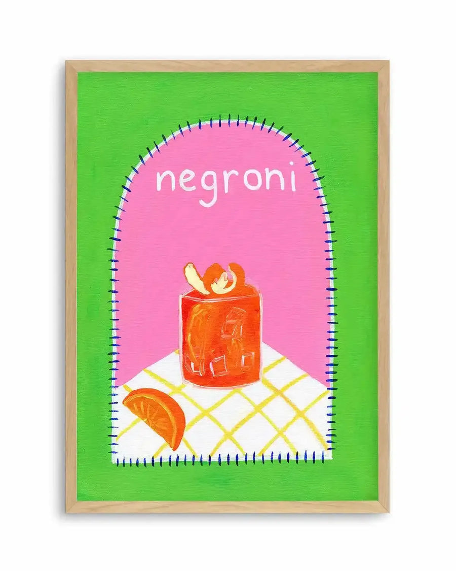Negroni by Britney Turner Art Print from Olive et Oriel where you can shop wallpaper and artworks online