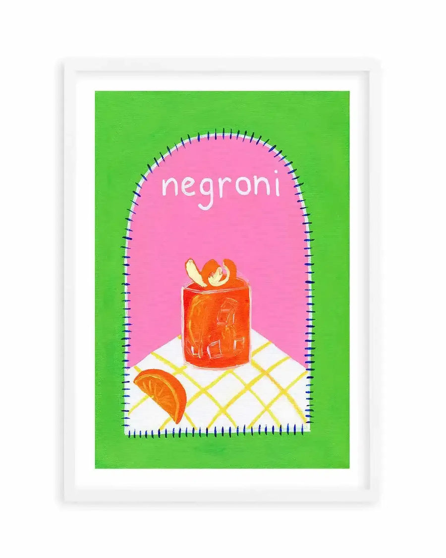 Negroni by Britney Turner Art Print from Olive et Oriel where you can shop wallpaper and artworks online