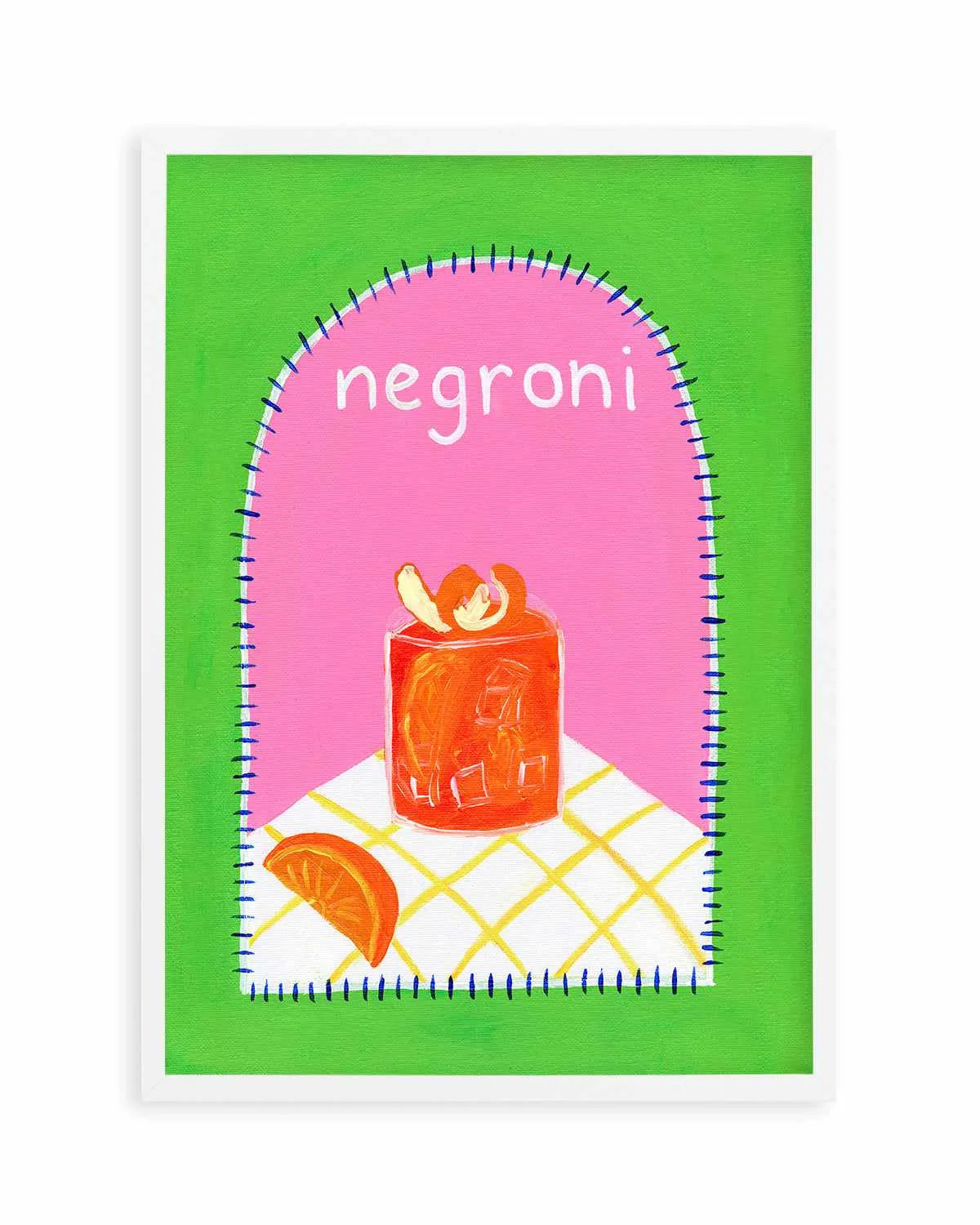 Negroni by Britney Turner Art Print from Olive et Oriel where you can shop wallpaper and artworks online