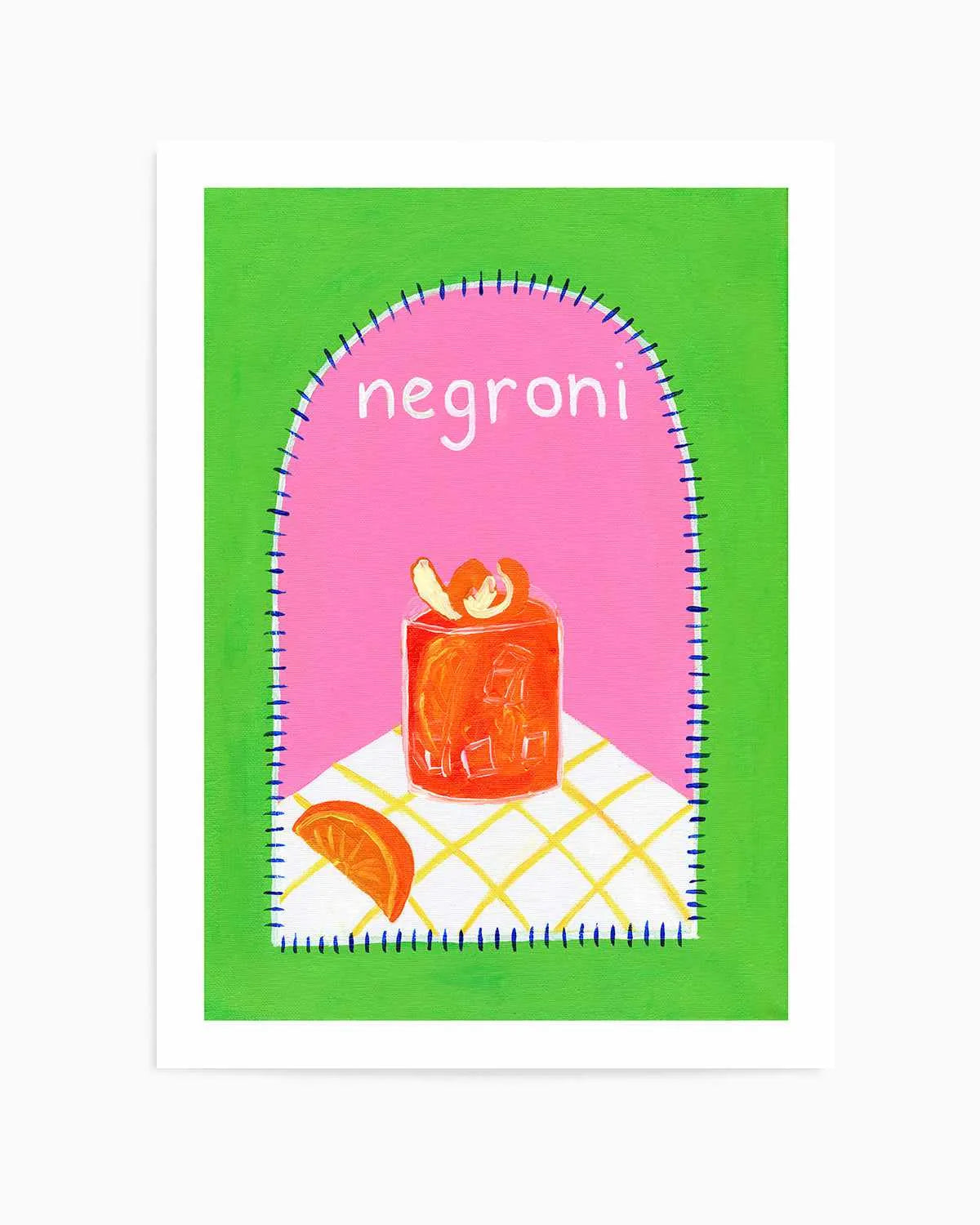 Negroni by Britney Turner Art Print from Olive et Oriel where you can shop wallpaper and artworks online