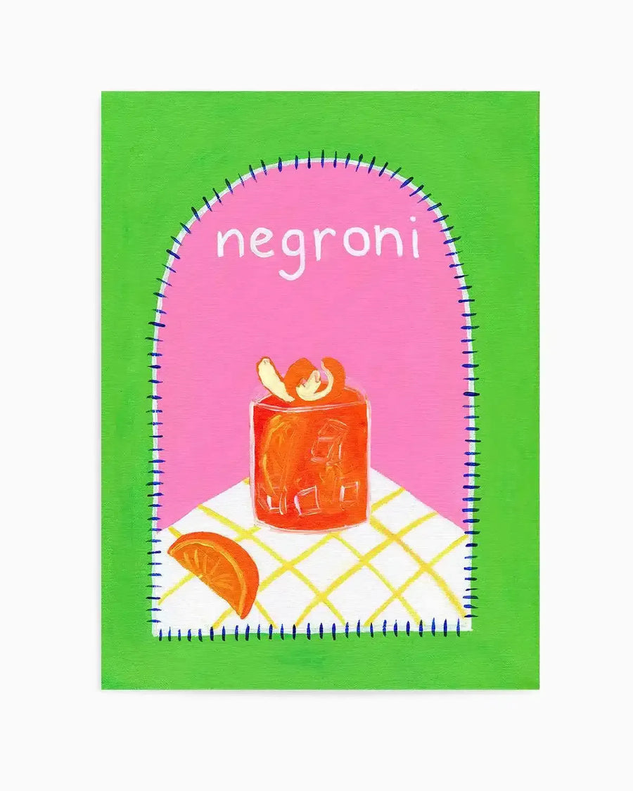 Negroni by Britney Turner Art Print from Olive et Oriel where you can shop wallpaper and artworks online