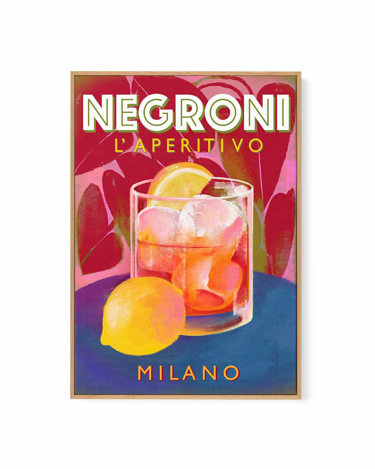 Negroni Aperitivo Milano by Marco Marella | Framed Canvas Art Print