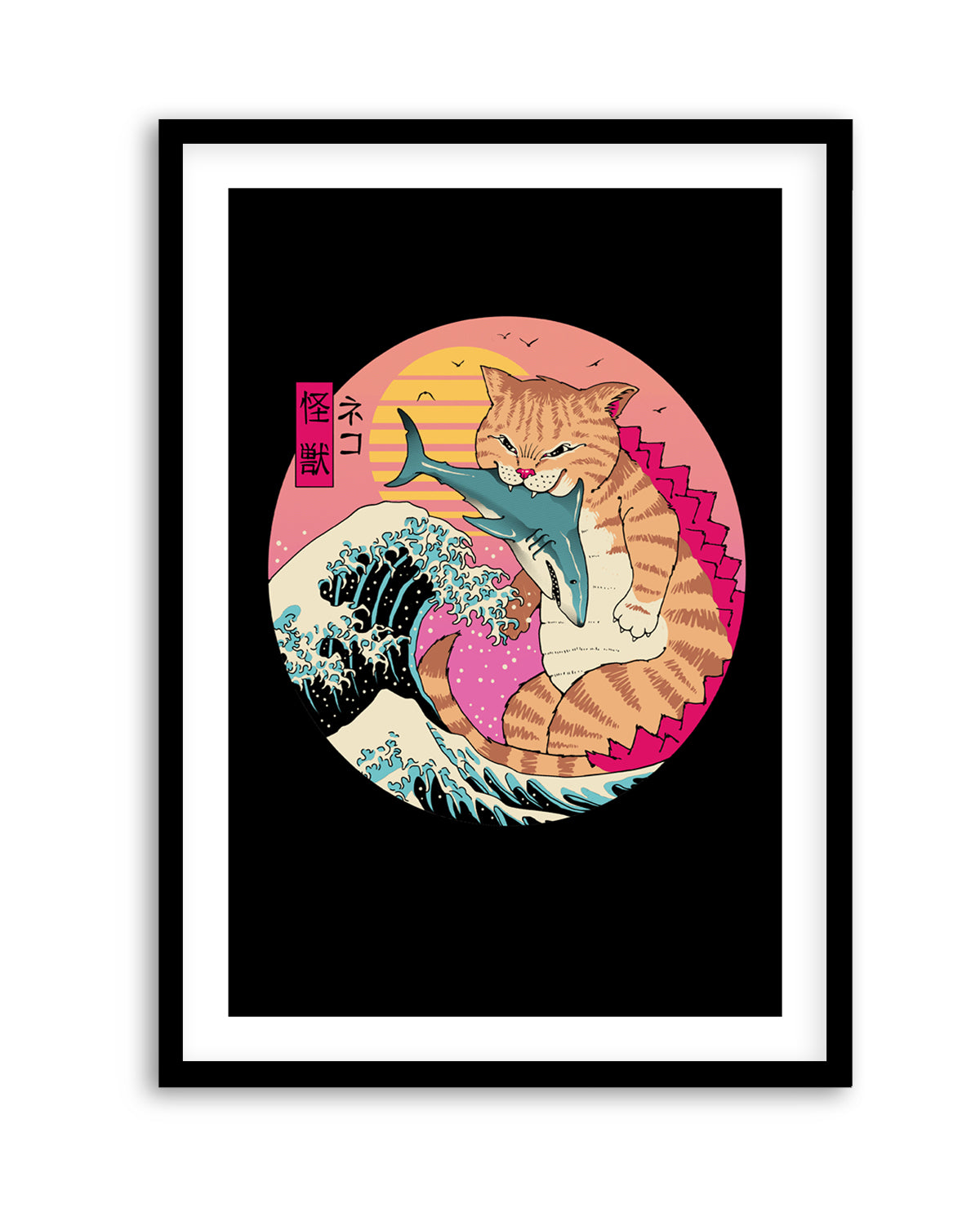 Neko Wave Kaiju By Vincent Trinidad | Art Print