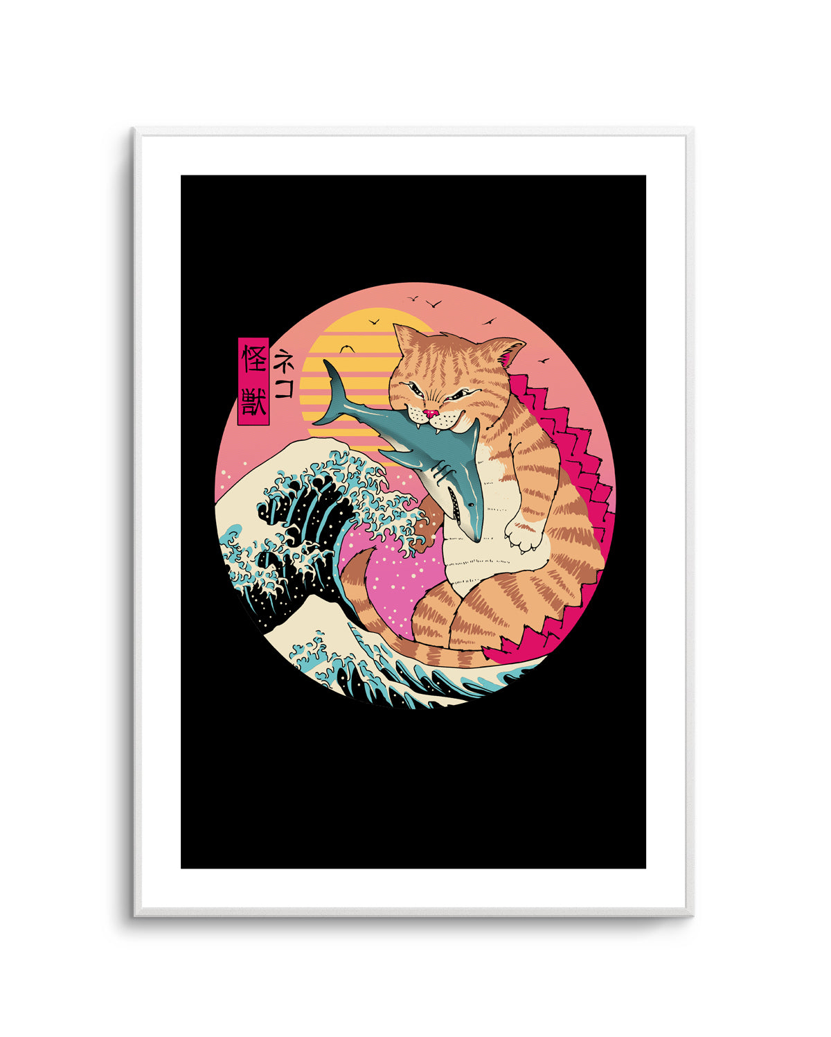 Neko Wave Kaiju By Vincent Trinidad | Art Print