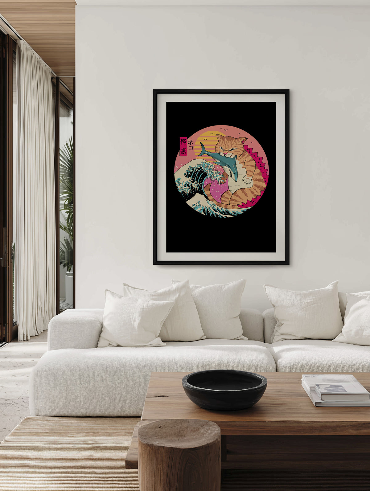 Neko Wave Kaiju By Vincent Trinidad | Art Print
