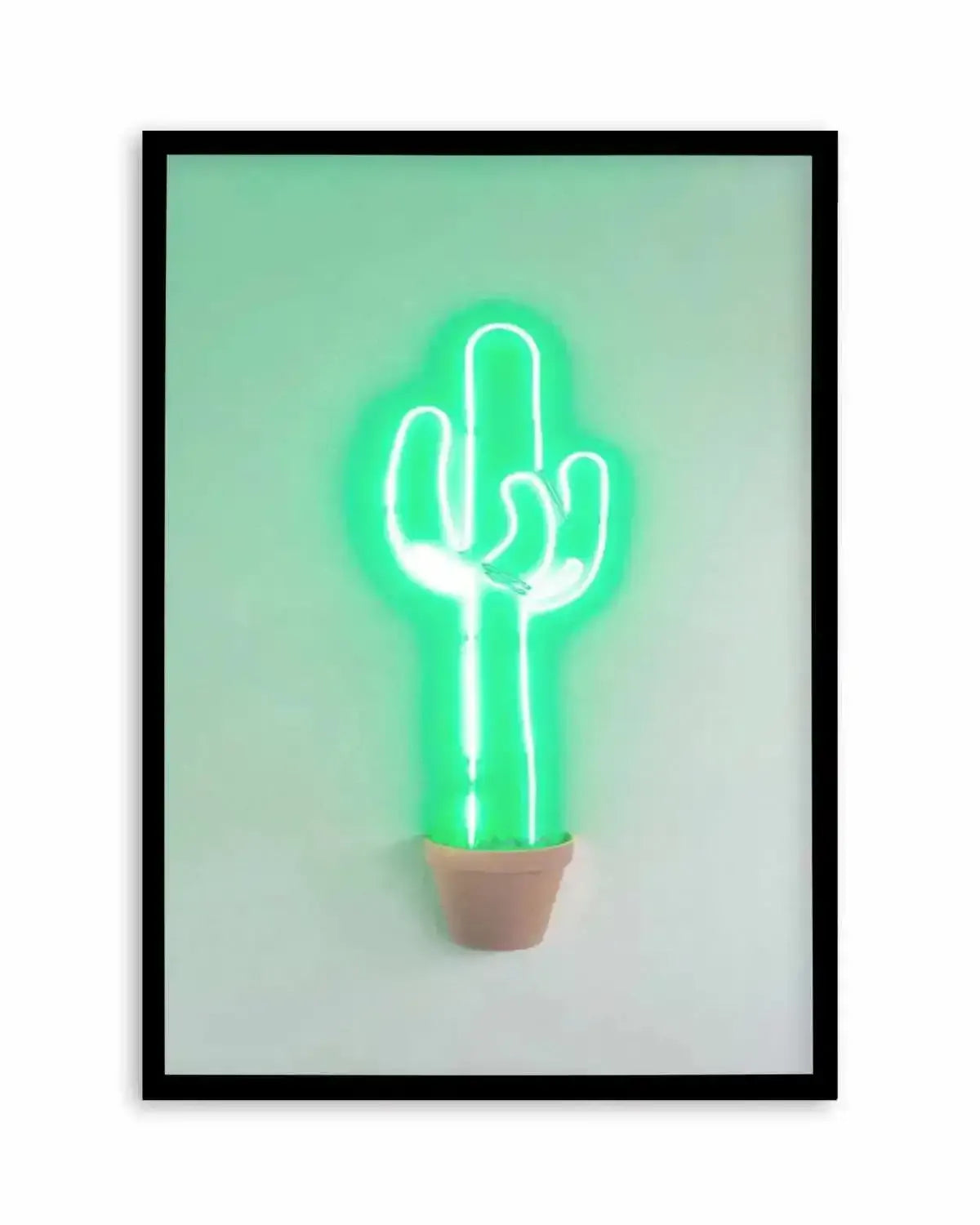 Neon Cactus | Green Art Print from Olive et Oriel where you can shop wallpaper and artworks online