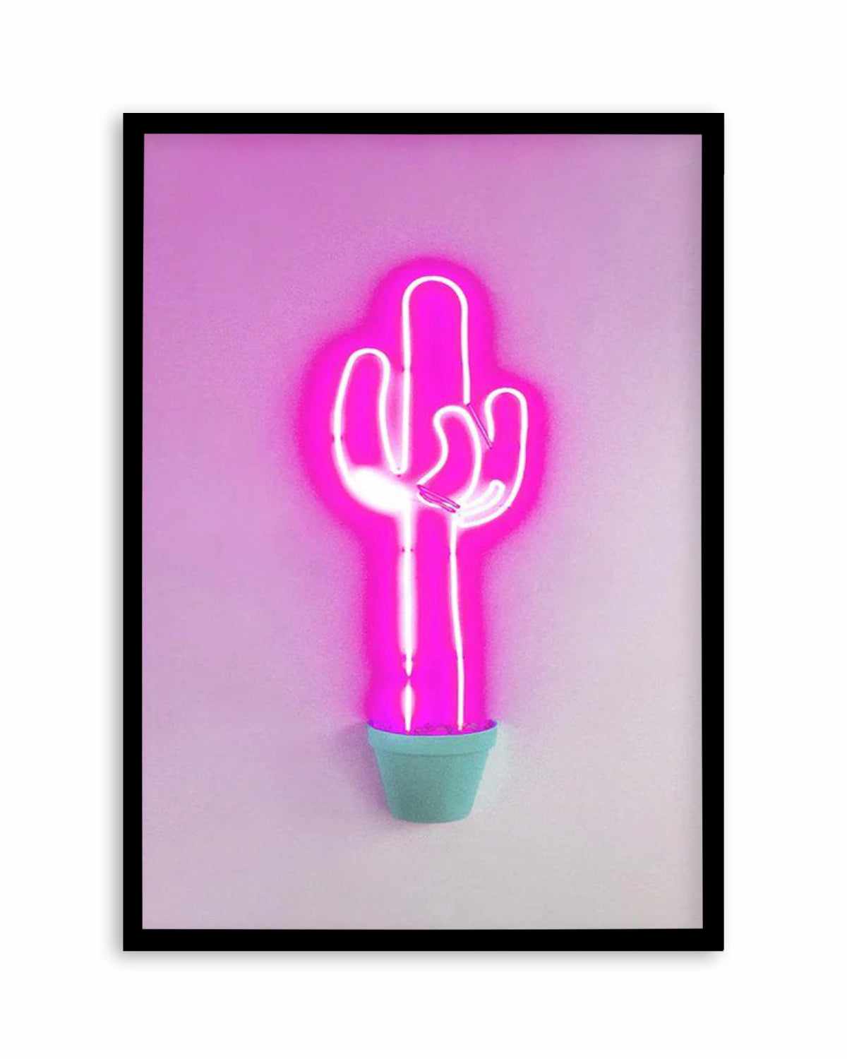 Neon Cactus | Pink Art Print