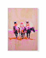 Neon Cowgirls | Framed Canvas Art Print
