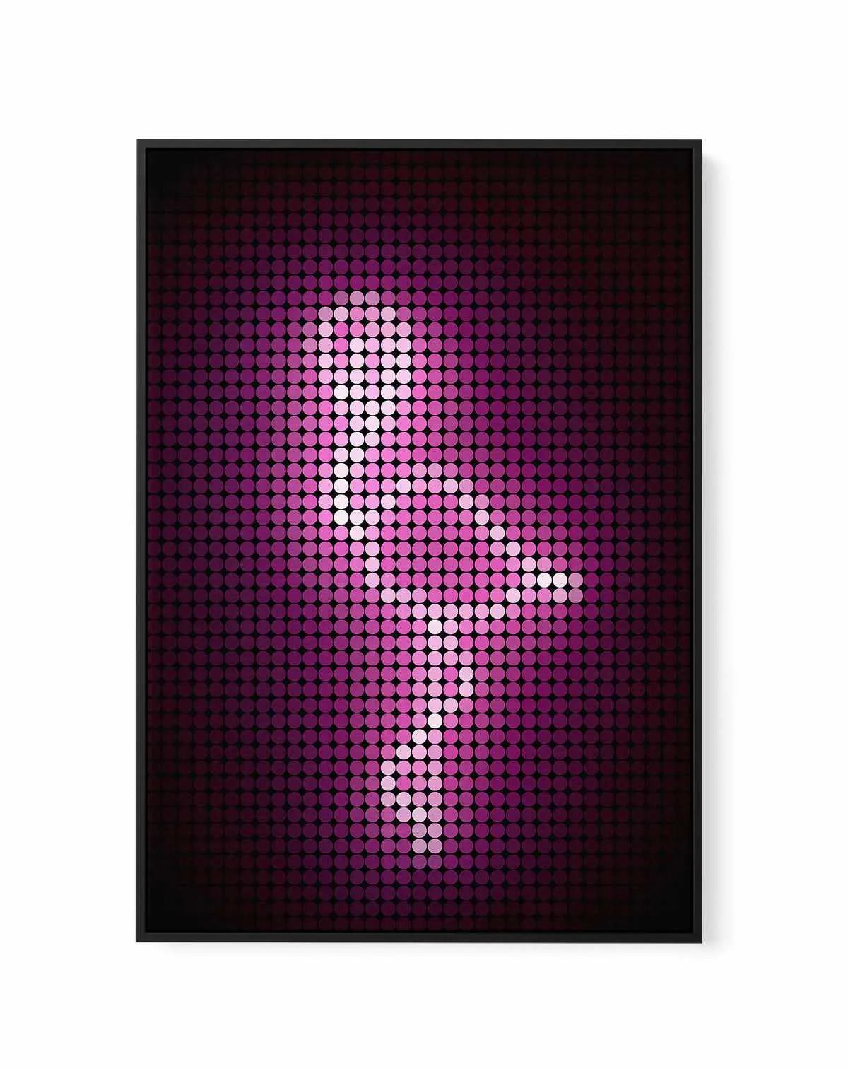 Neon Flamingo | Framed Canvas Art Print from Olive et Oriel where you can shop wallpaper and artworks online