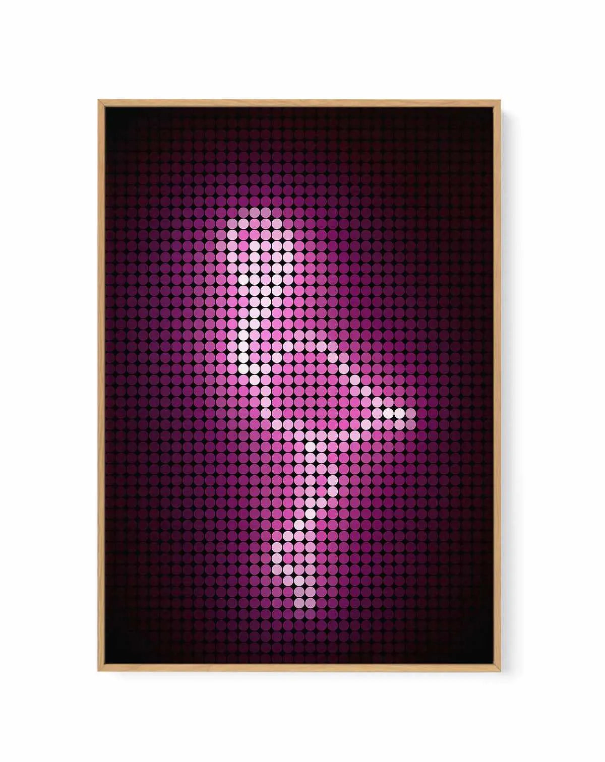 Neon Flamingo | Framed Canvas Art Print from Olive et Oriel where you can shop wallpaper and artworks online