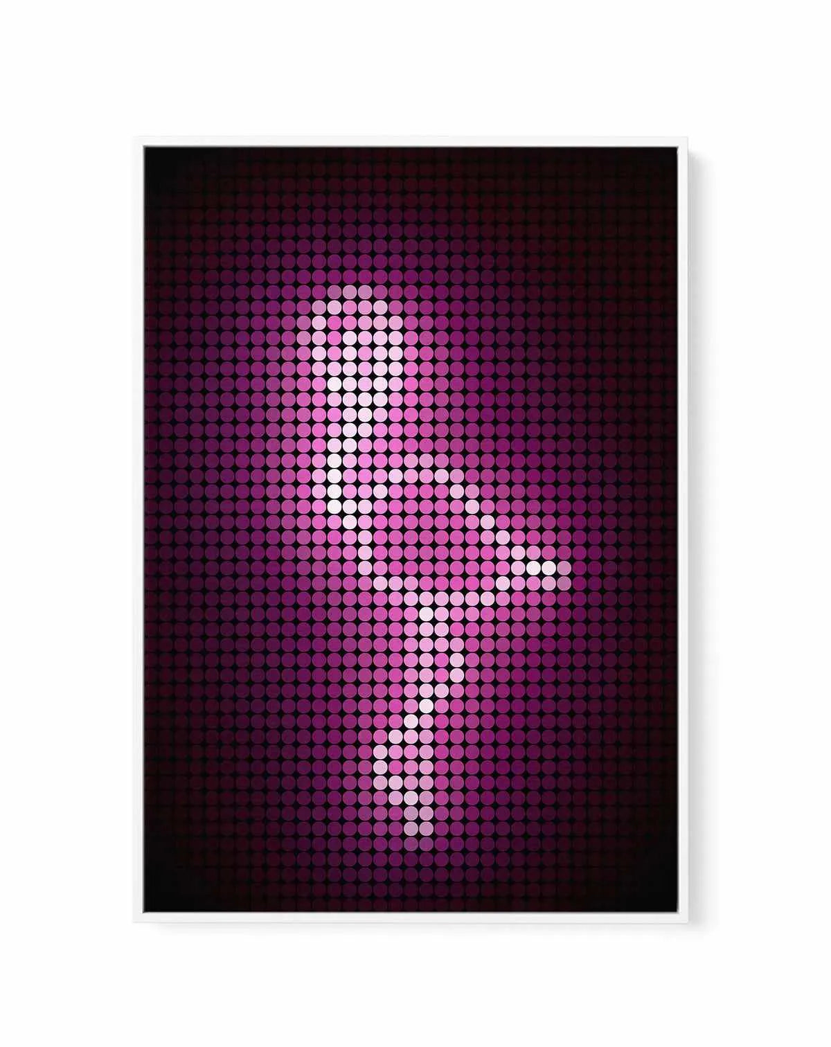 Neon Flamingo | Framed Canvas Art Print from Olive et Oriel where you can shop wallpaper and artworks online