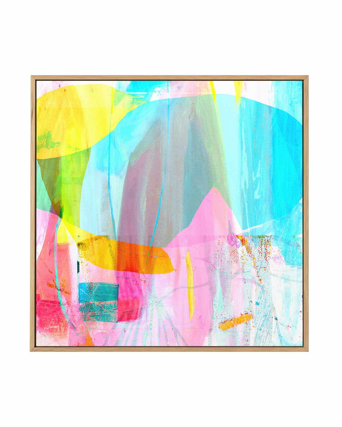 Neon Luxe I by Antonia Tzenova | Framed Canvas Art Print