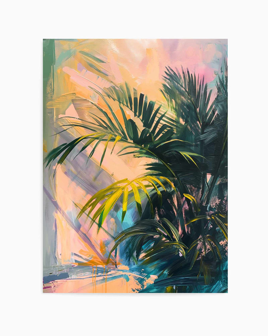 Neon Palm I | Art Print from Olive et Oriel where you can shop wallpaper and artworks online