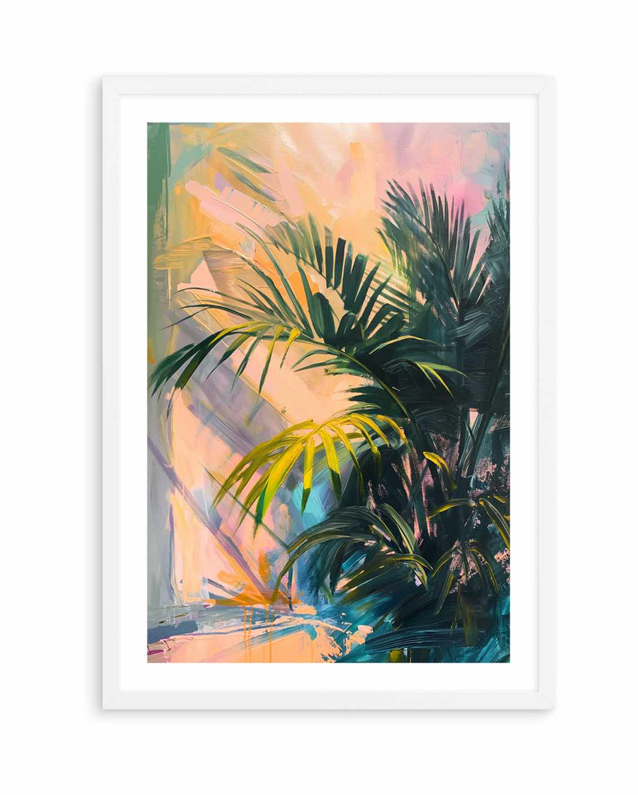 Neon Palm I | Art Print from Olive et Oriel where you can shop wallpaper and artworks online