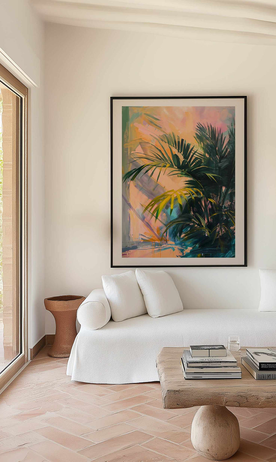 Neon Palm I | Art Print from Olive et Oriel where you can shop wallpaper and artworks online