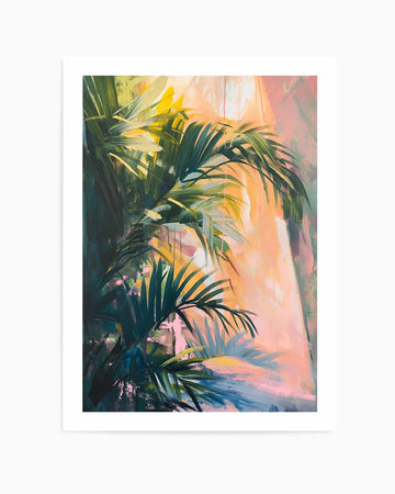 Neon Palm II | Art Print from Olive et Oriel where you can shop wallpaper and artworks online