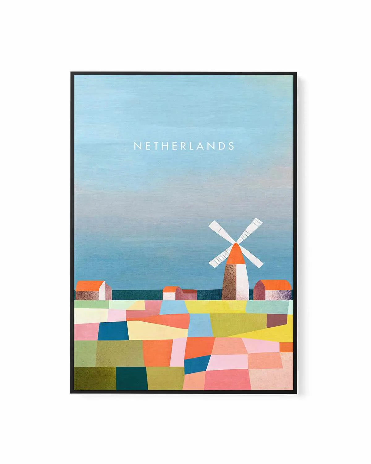 Netherlands by Henry Rivers | Framed Canvas Art Print from Olive et Oriel where you can shop wallpaper and artworks online