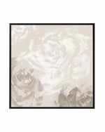 Neutral Florals I | Framed Canvas Art Print