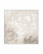 Neutral Florals I | Framed Canvas Art Print