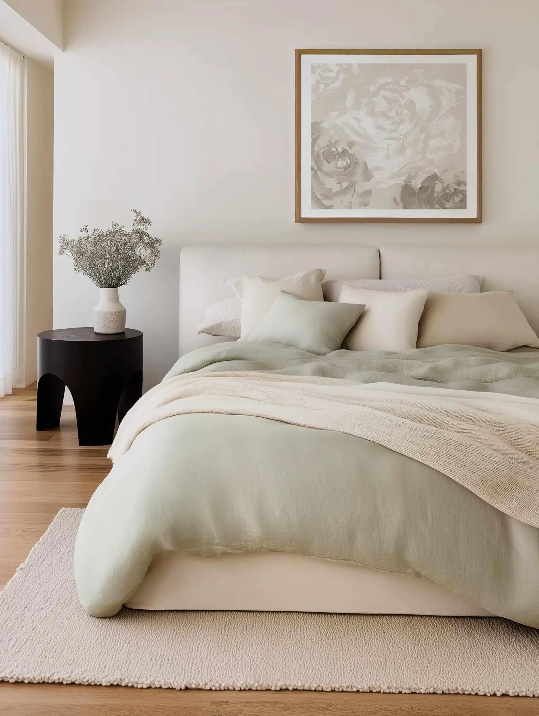 Neutral Florals I Art Print from Olive et Oriel where you can shop wallpaper and artworks online