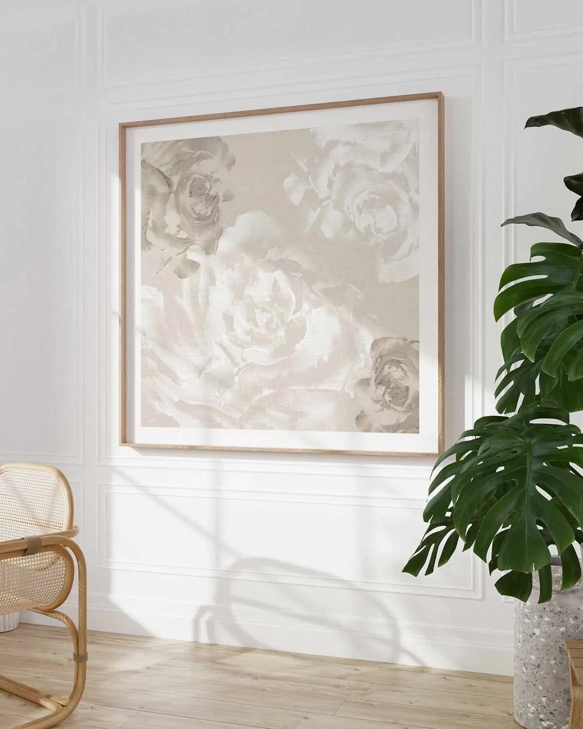 Neutral Florals II Art Print from Olive et Oriel where you can shop wallpaper and artworks online