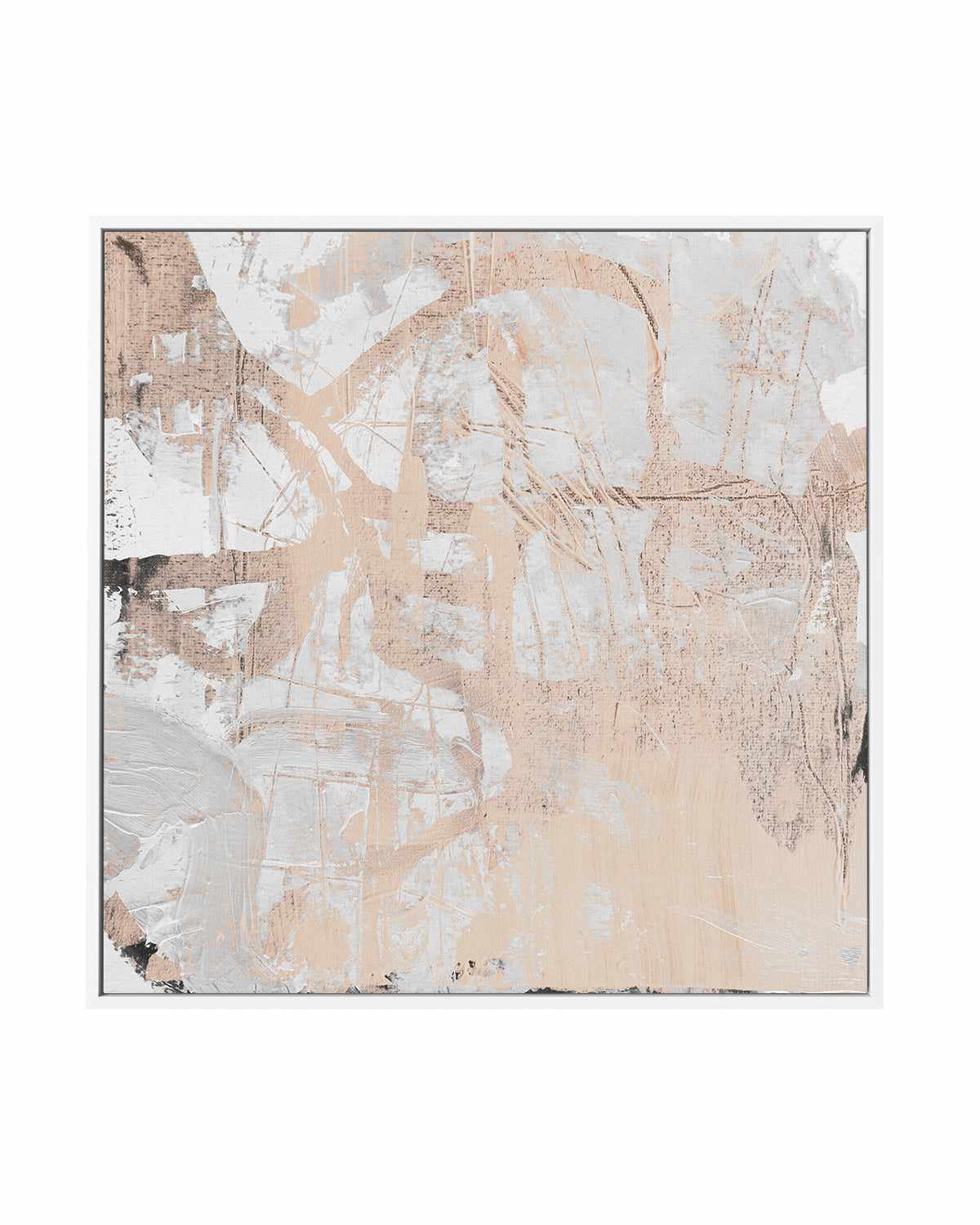 Neutral Glaze by Antonia Tzenova | Framed Canvas Art Print