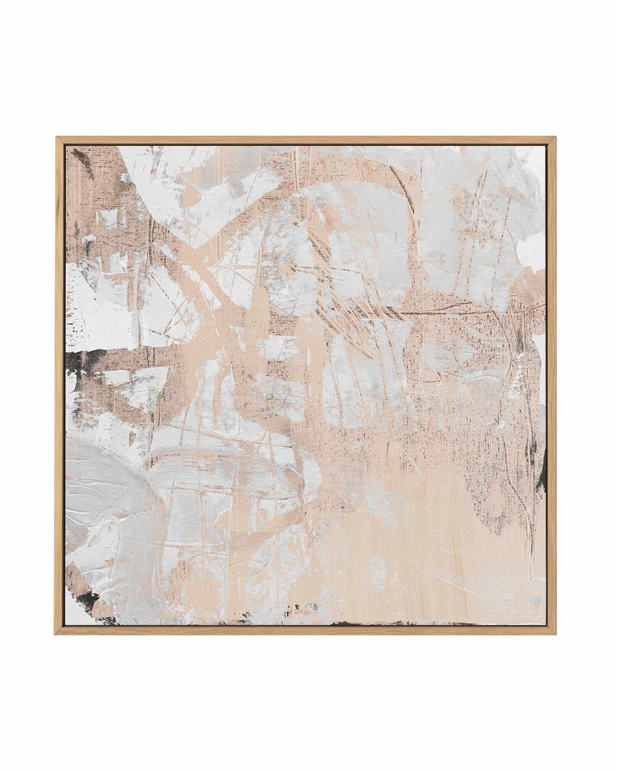 Neutral Glaze by Antonia Tzenova | Framed Canvas Art Print