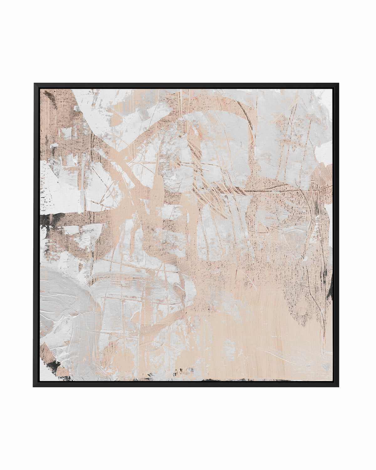 Neutral Glaze by Antonia Tzenova | Framed Canvas Art Print