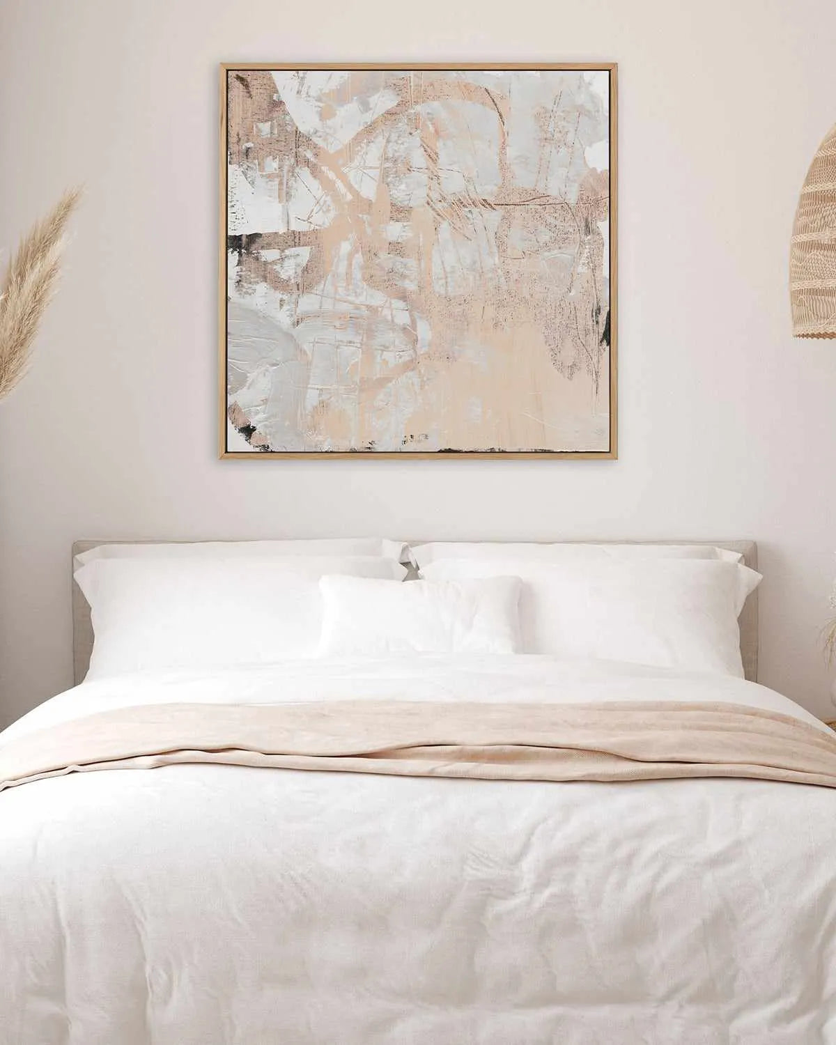 Neutral Glaze by Antonia Tzenova | Framed Canvas Art Print from Olive et Oriel where you can shop wallpaper and artworks online