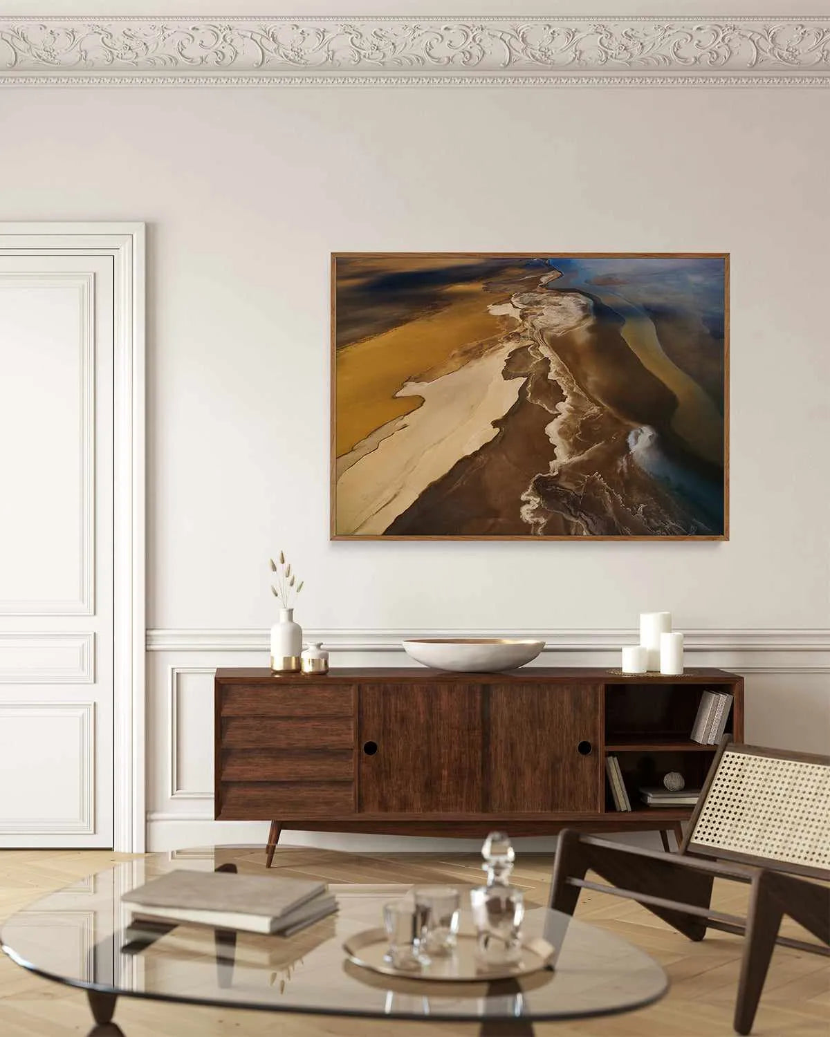 Neutral Lands by Phillip Chang | Framed Canvas Art Print from Olive et Oriel where you can shop wallpaper and artworks online