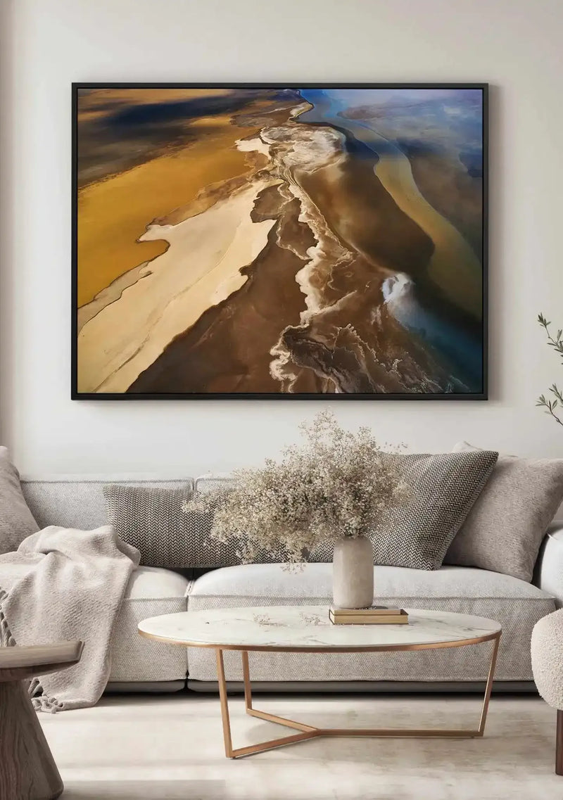 Neutral Lands by Phillip Chang | Framed Canvas Art Print from Olive et Oriel where you can shop wallpaper and artworks online