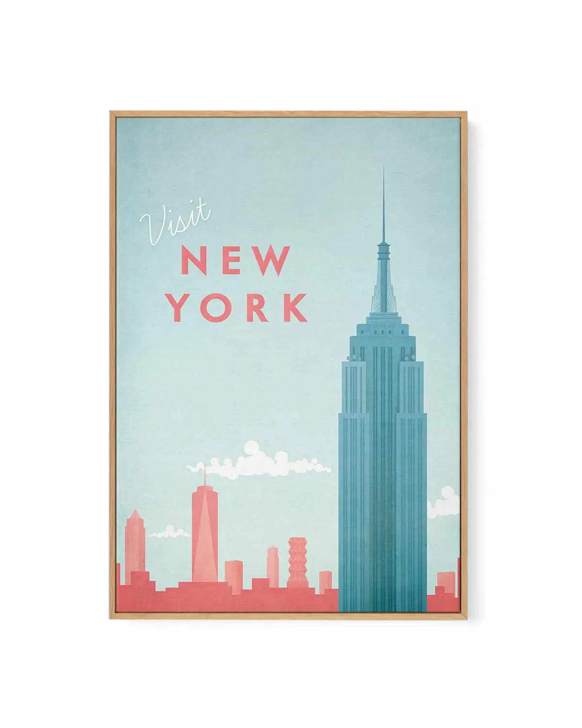 New York by Henry Rivers | Framed Canvas Art Print from Olive et Oriel where you can shop wallpaper and artworks online