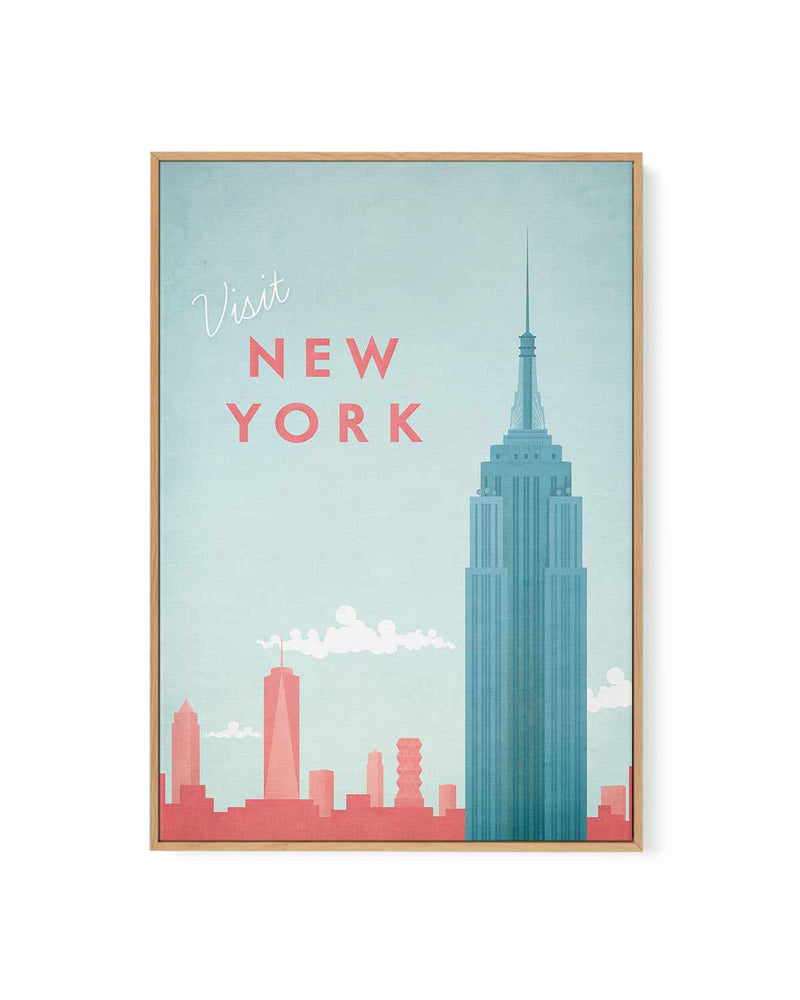 New York by Henry Rivers | Framed Canvas Art Print