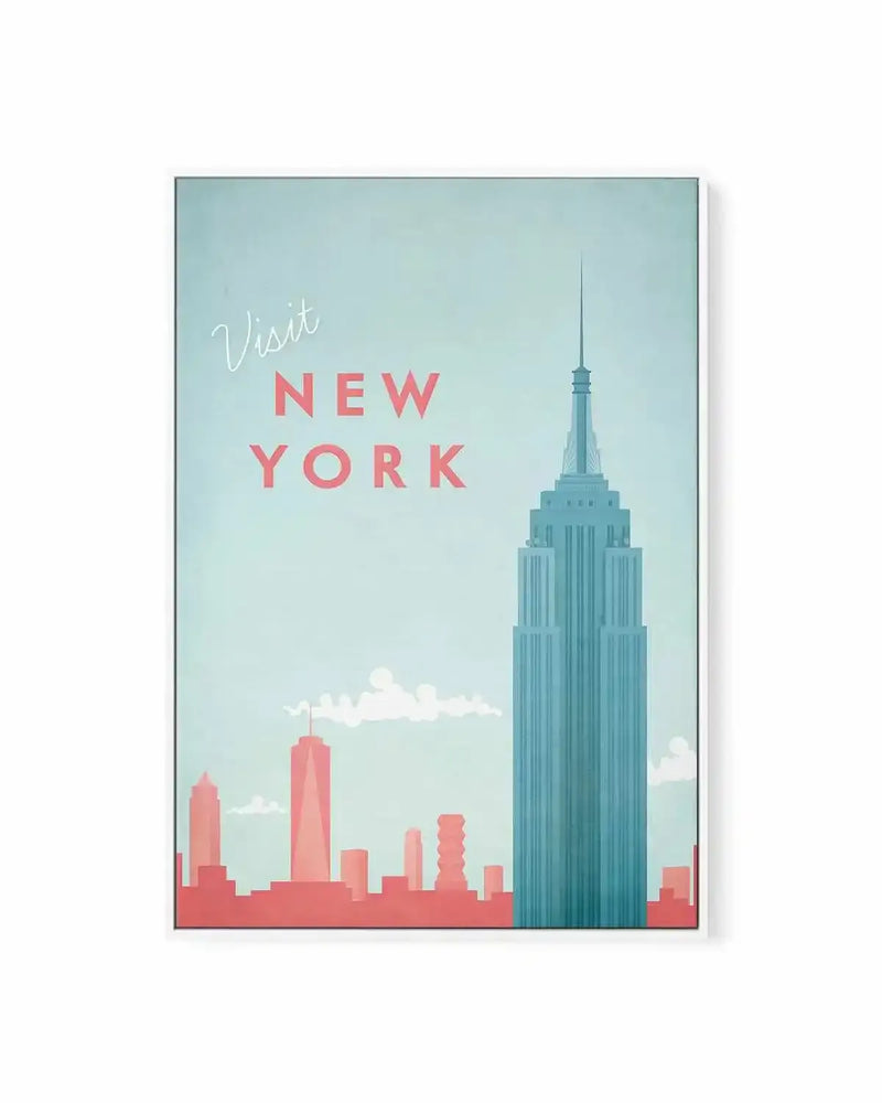 New York by Henry Rivers | Framed Canvas Art Print from Olive et Oriel where you can shop wallpaper and artworks online