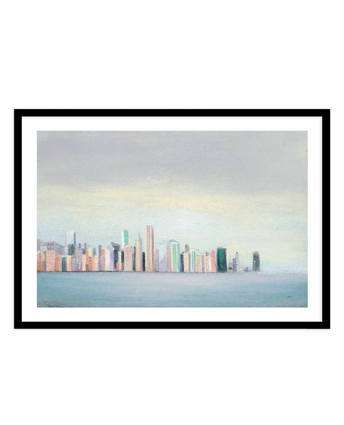 New York Skyline Blue Crop | Art Print