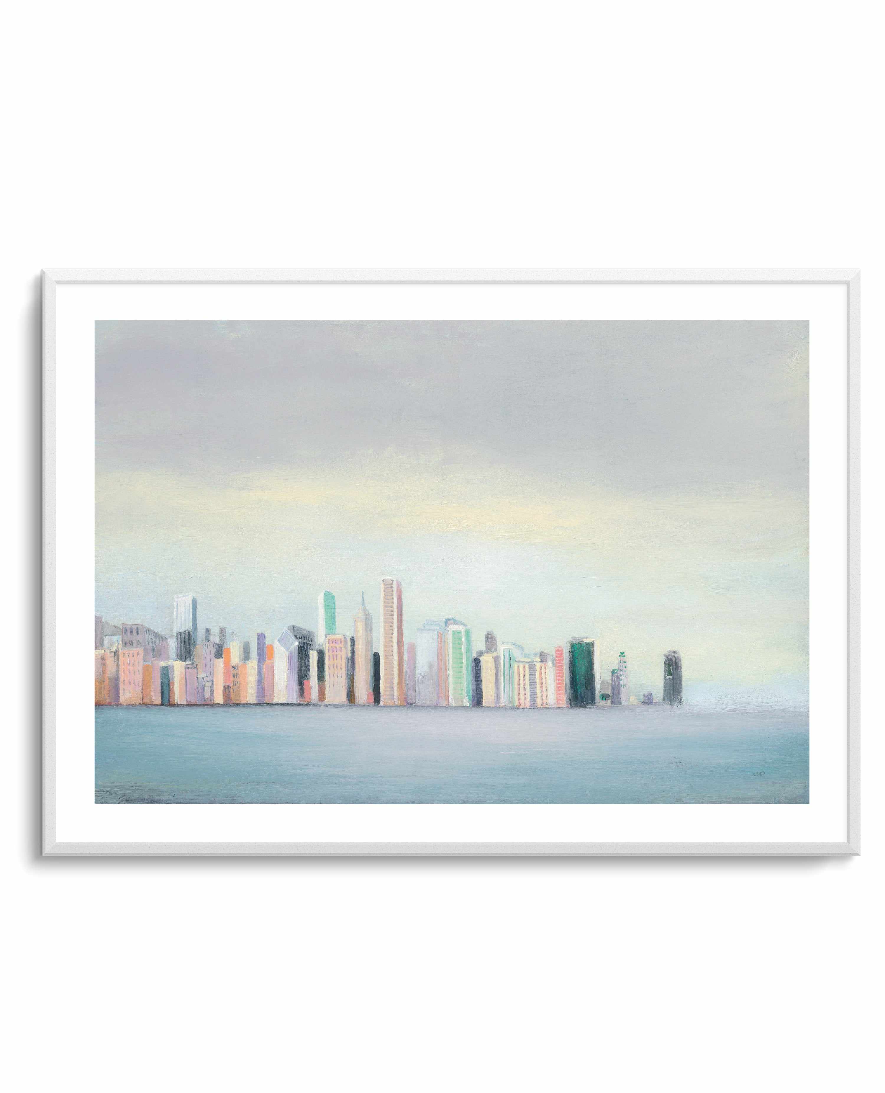 New York Skyline Blue Crop | Art Print