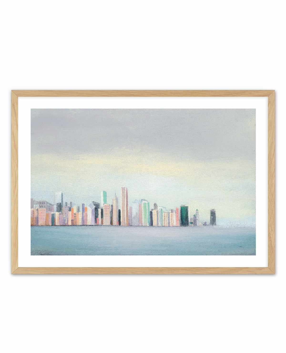 New York Skyline Blue Crop | Art Print