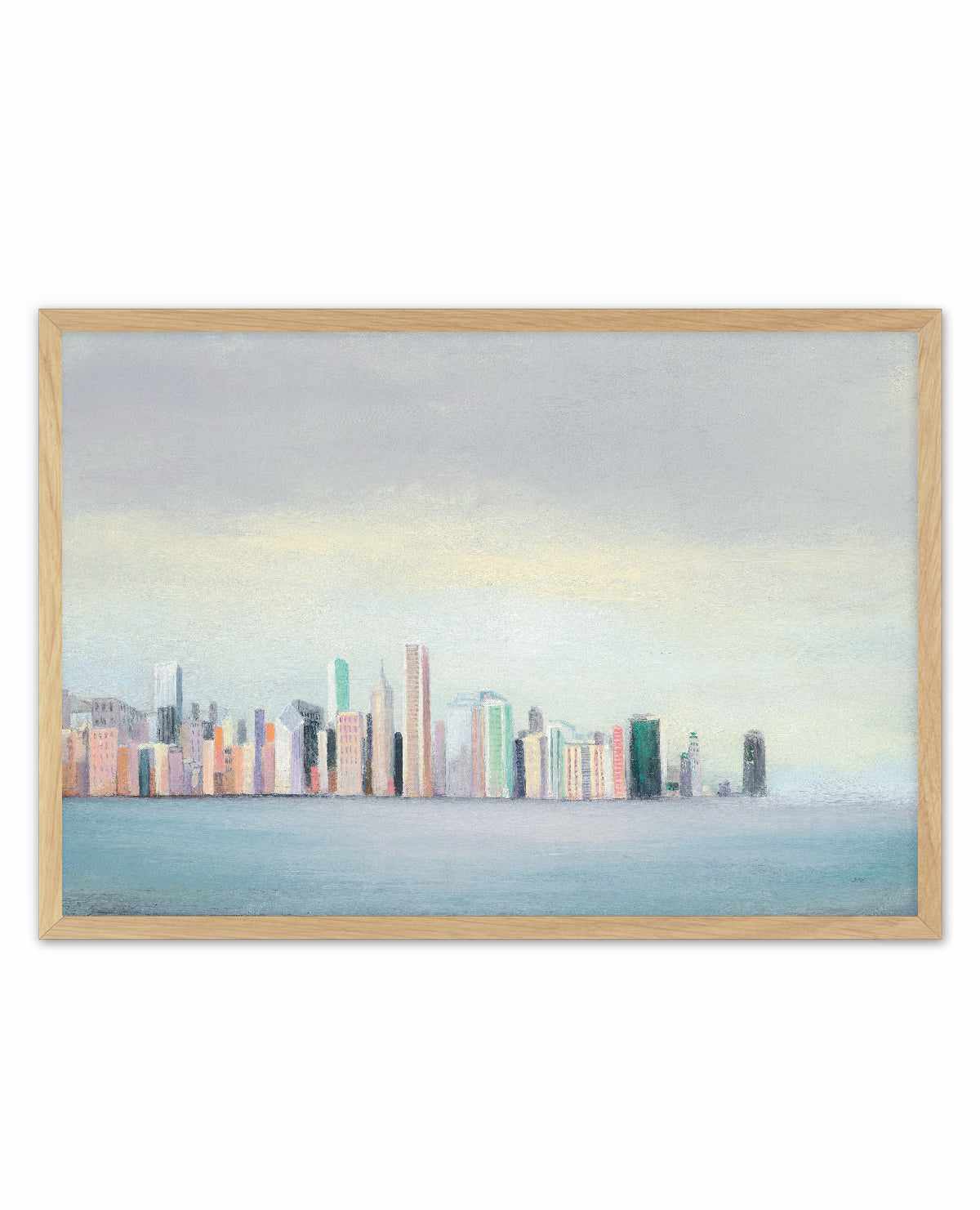 New York Skyline Blue Crop | Art Print