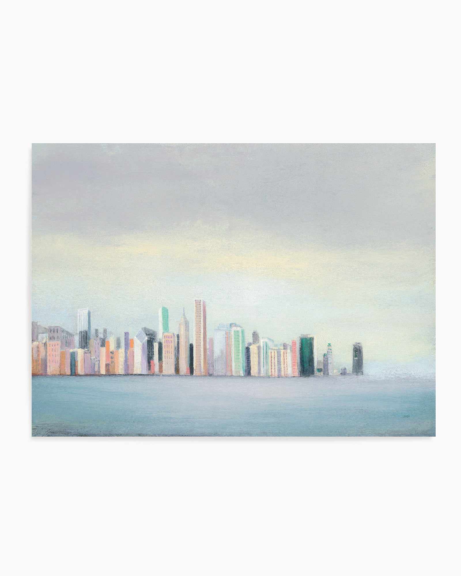 New York Skyline Blue Crop | Art Print