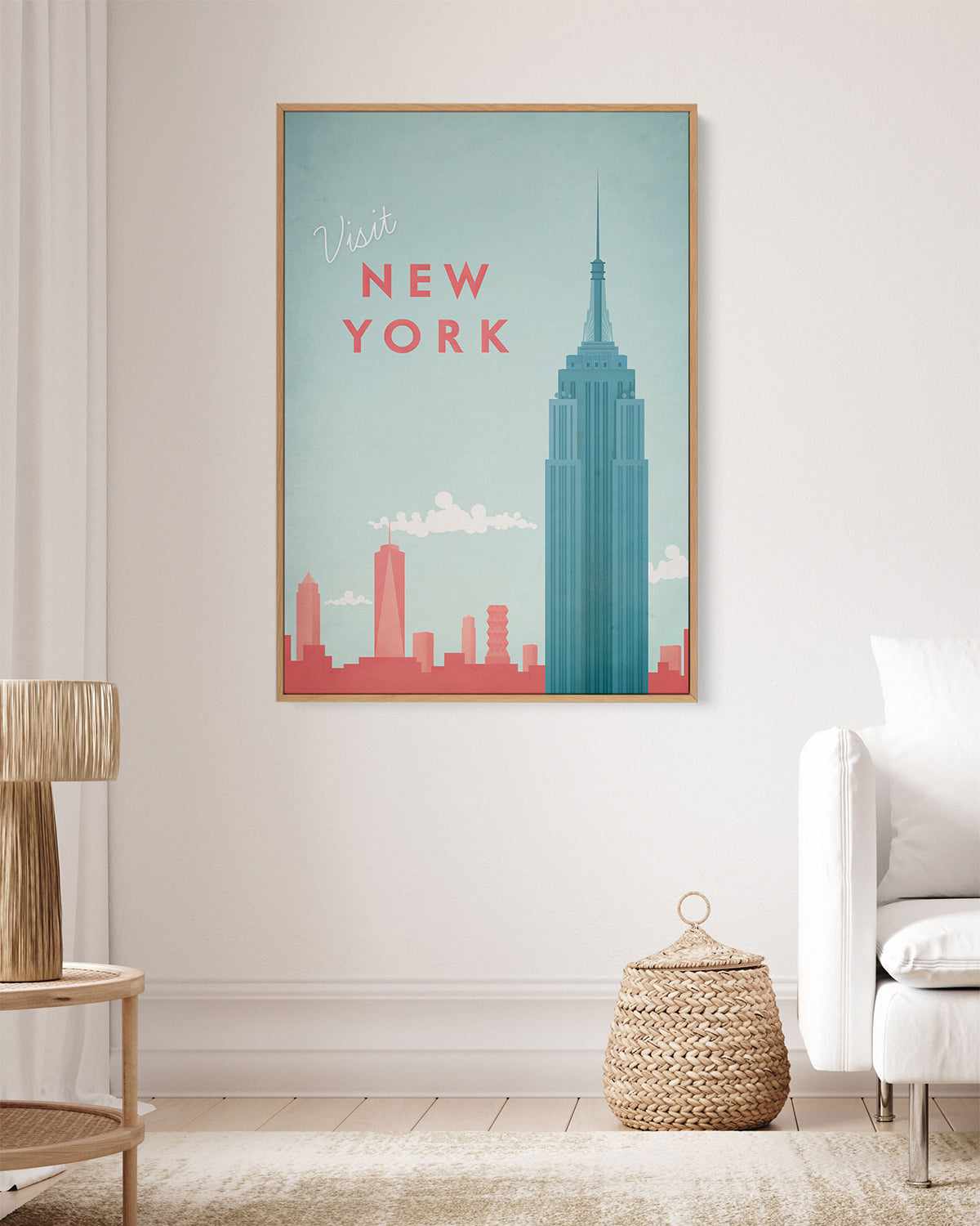 New York by Henry Rivers | Framed Canvas Art Print