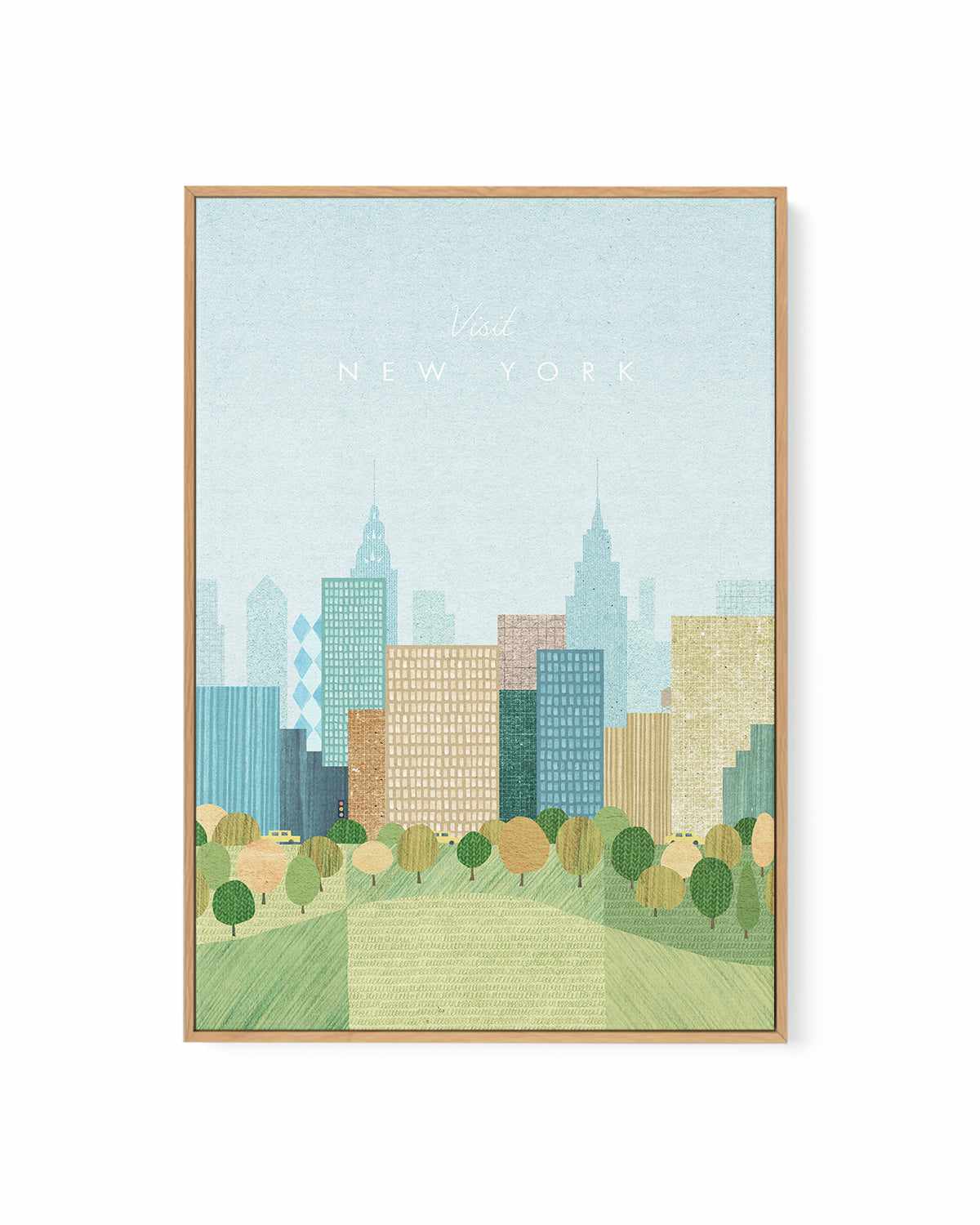 New York, Autumn by Henry Rivers | Framed Canvas Art Print