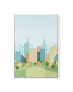 New York, Autumn by Henry Rivers | Framed Canvas Art Print