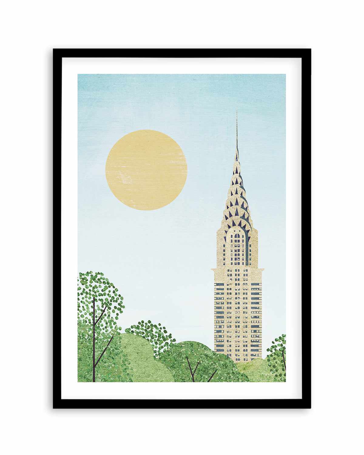 New York, Chrysler by Henry Rivers Art Print