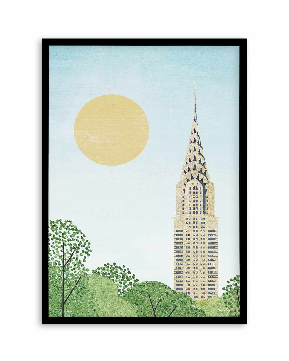 New York, Chrysler by Henry Rivers Art Print