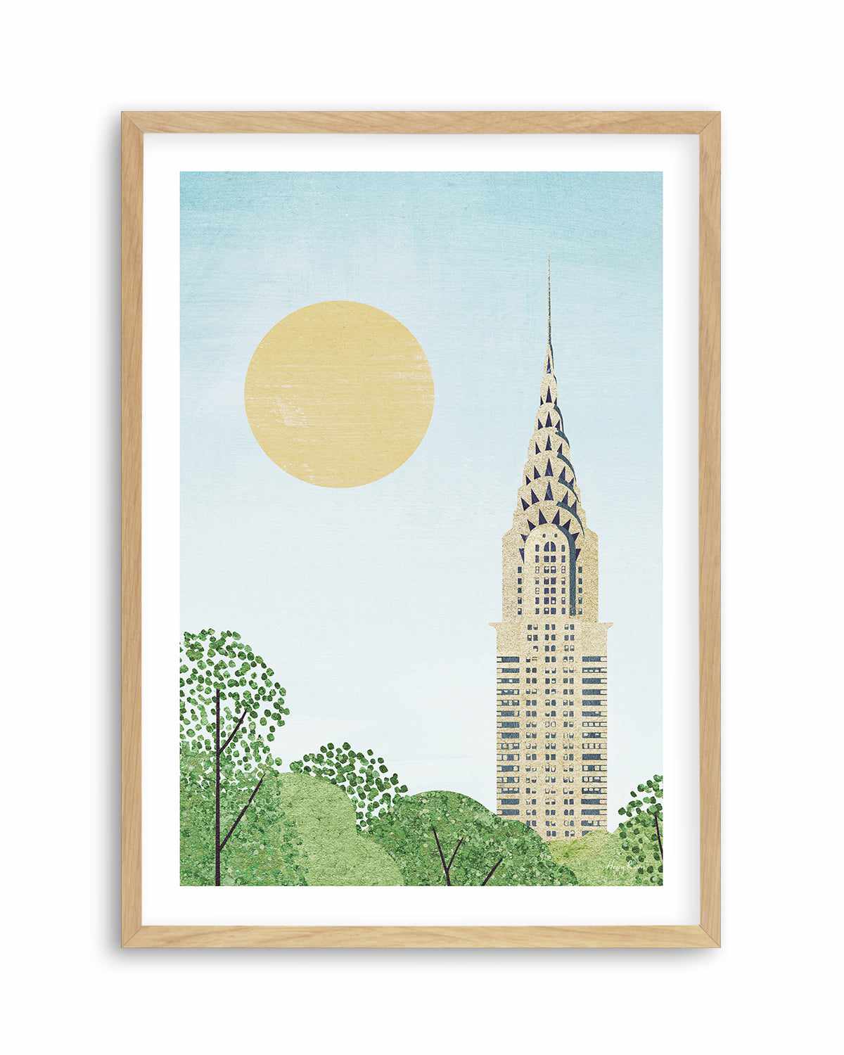 New York, Chrysler by Henry Rivers Art Print