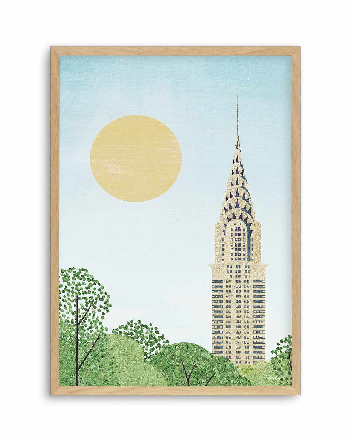 New York, Chrysler by Henry Rivers Art Print