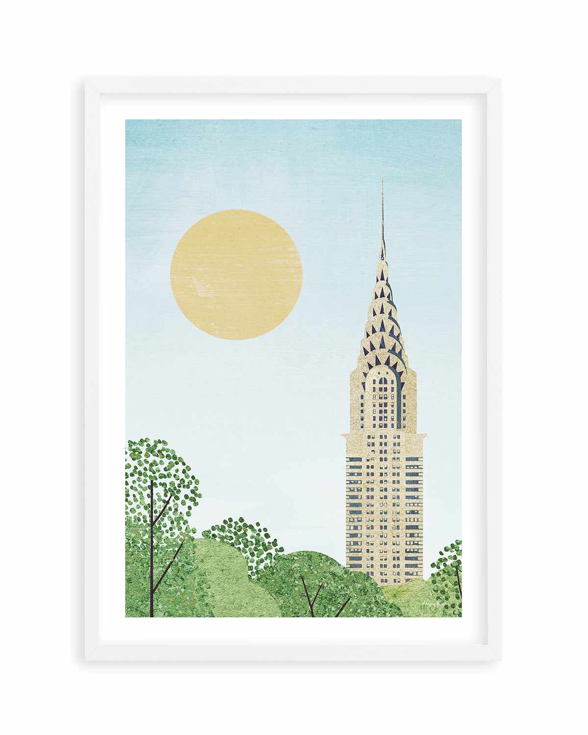 New York, Chrysler by Henry Rivers Art Print