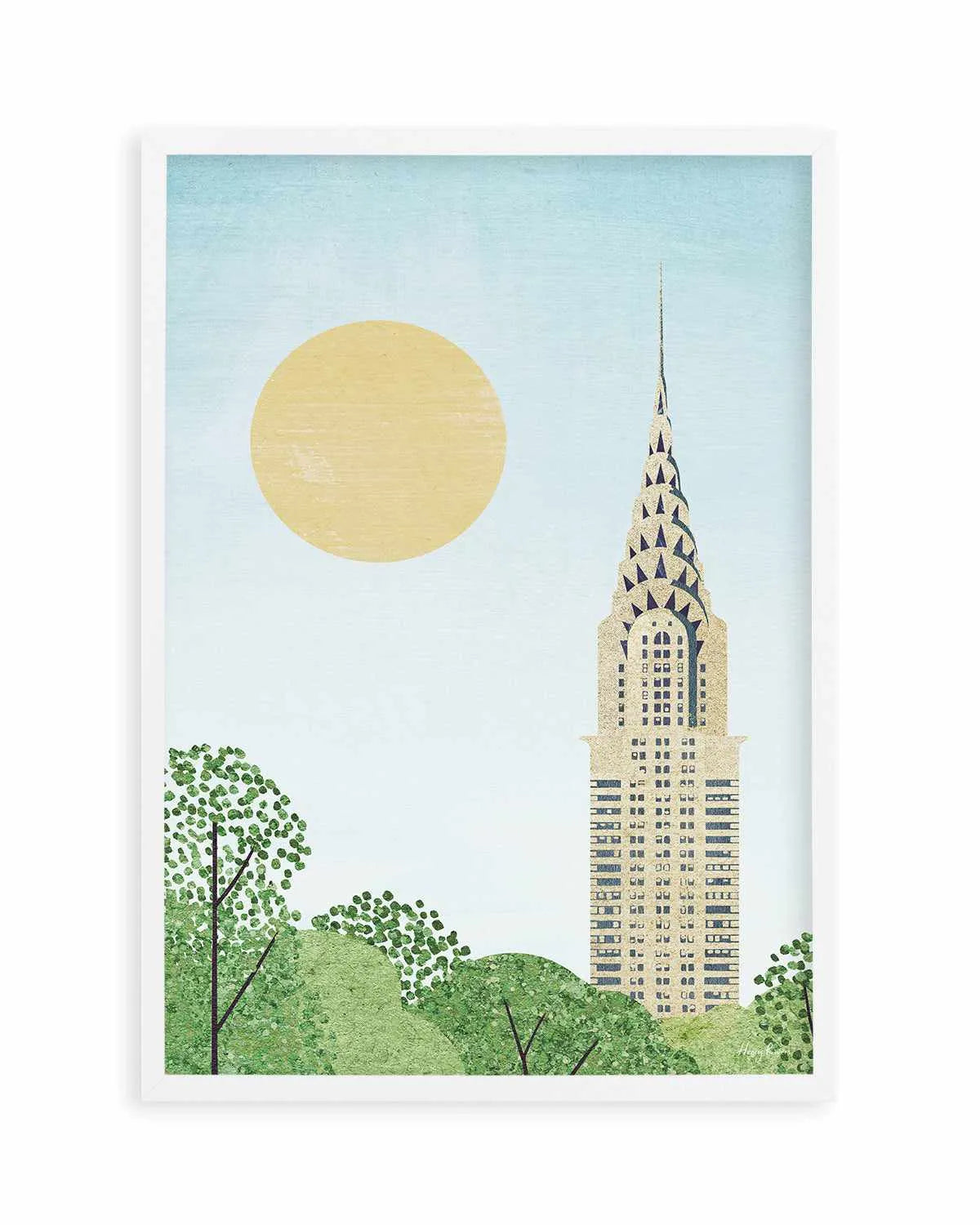 New York, Chrysler by Henry Rivers Art Print from Olive et Oriel where you can shop wallpaper and artworks online