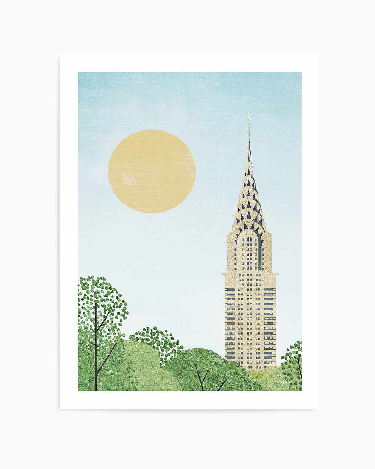 New York, Chrysler by Henry Rivers Art Print